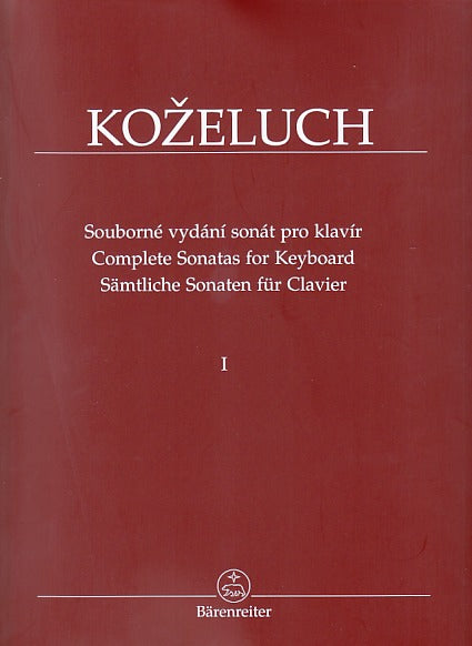 Kozeluch, Sonatas, Complete 1 (Hogwood) (Barenreiter)
