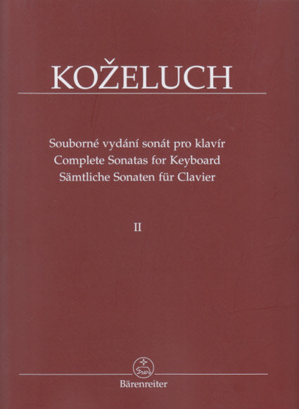 Kozeluch, Sonatas, Complete 2 (Hogwood) (Barenreiter)