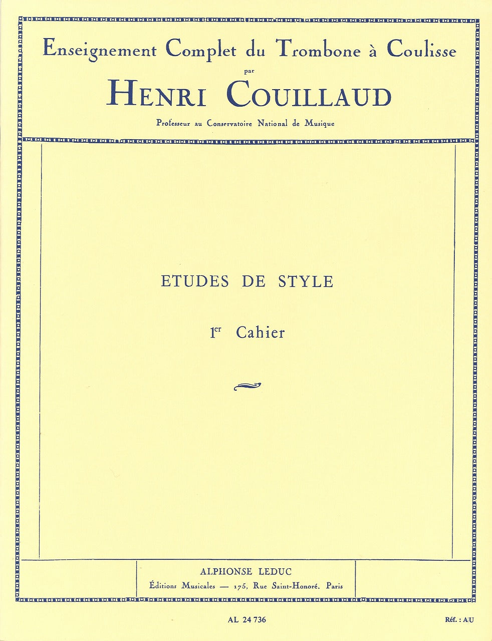 Couillaud, Etudes de style 1 (Leduc)