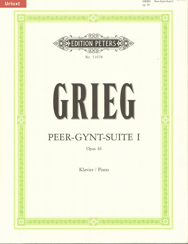 Grieg, Peer Gynt, Suite Nr. 1 (Peters)
