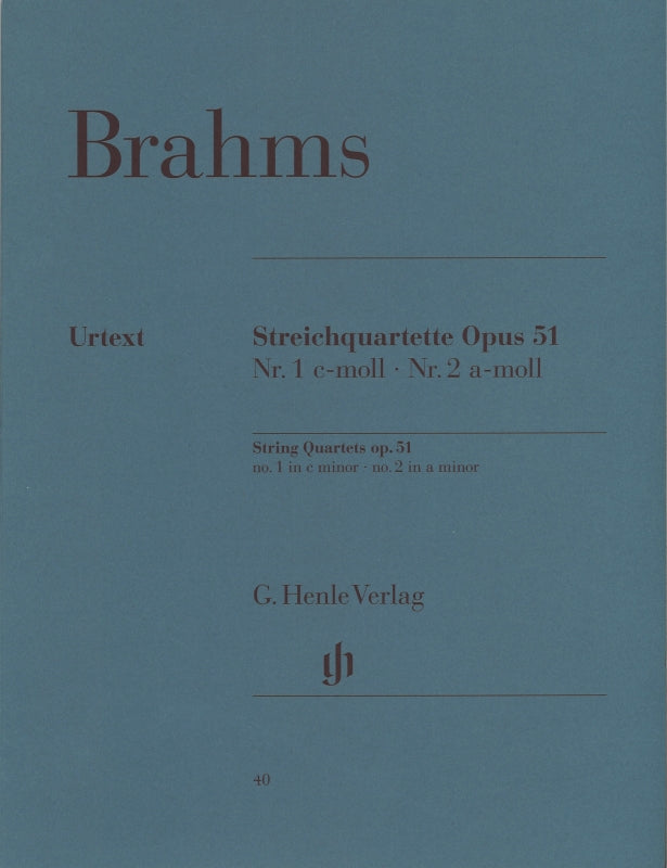 Brahms, String Quartets op. 51 (Henle)