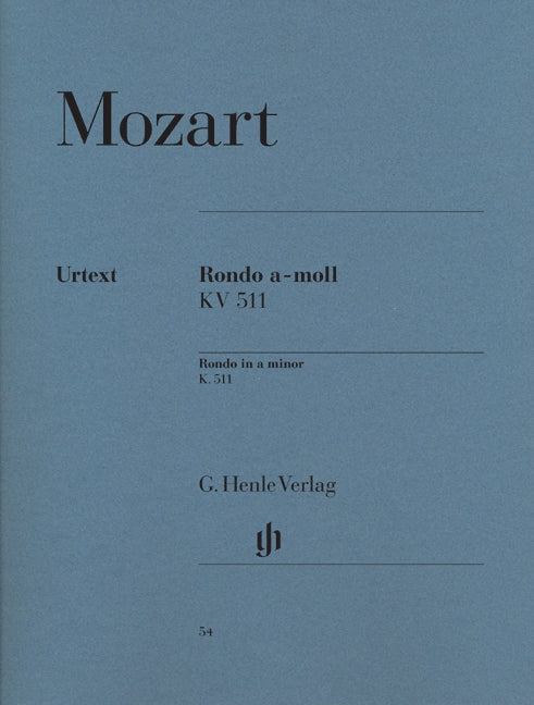 Mozart, Rondo KV 511 in a (Scheideler) (Henle)