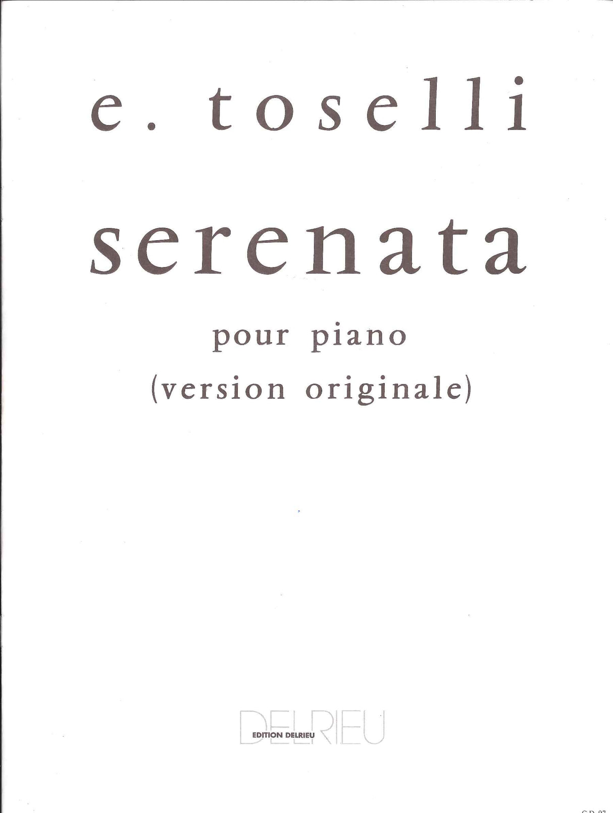 Toselli, Serenata op. 6 (Delrieu)