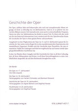 Leopold, Geschichte der Oper (4 vols.) (Laaber Verlag)