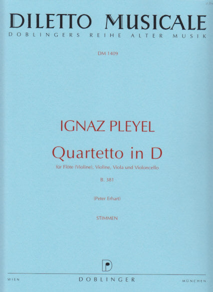 Pleyel, Quartetto in D, B 381 Parts (Doblinger)