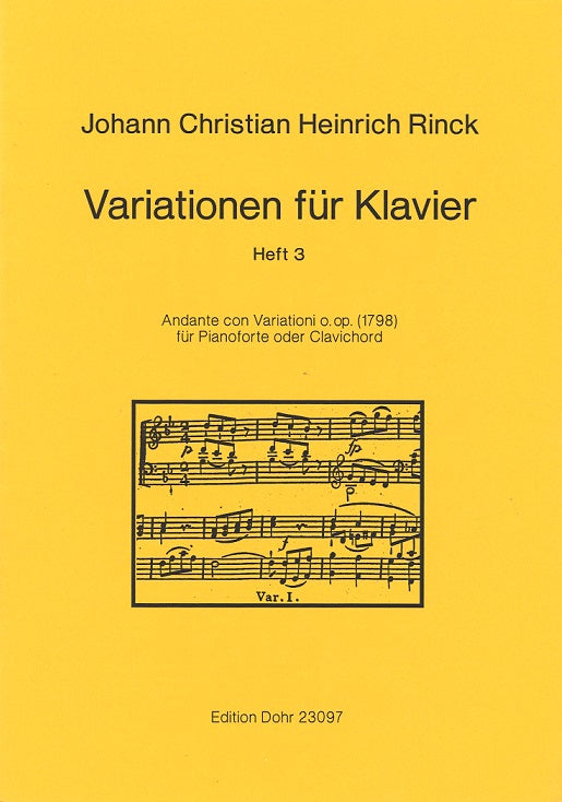 Rinck, Variationen 3: Andante con Var. (Dohr)
