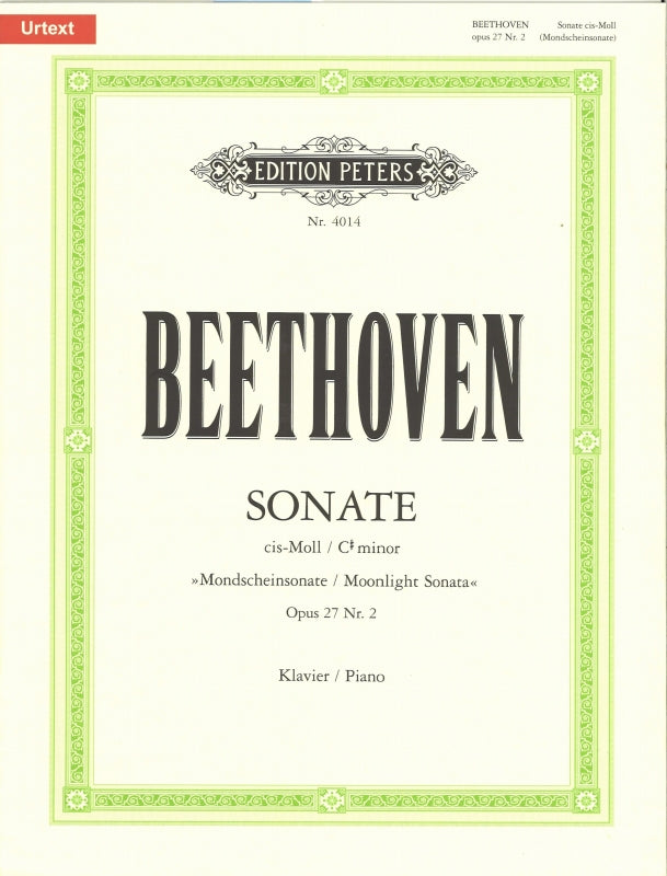 Beethoven, Sonata No.14 op. 27/2 (Peters)