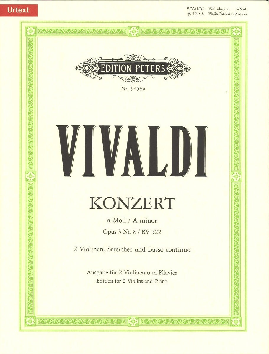Vivaldi, Concerto op. 3/ 8 (Eller/Erben) (Peters)