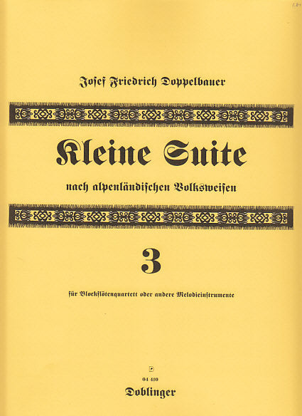 Doppelbauer, Kleine Suite 3 (SATB) (Doblinger)