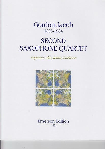 Jacob, Saxophone Quartet No. 2 (Emerson Edition)