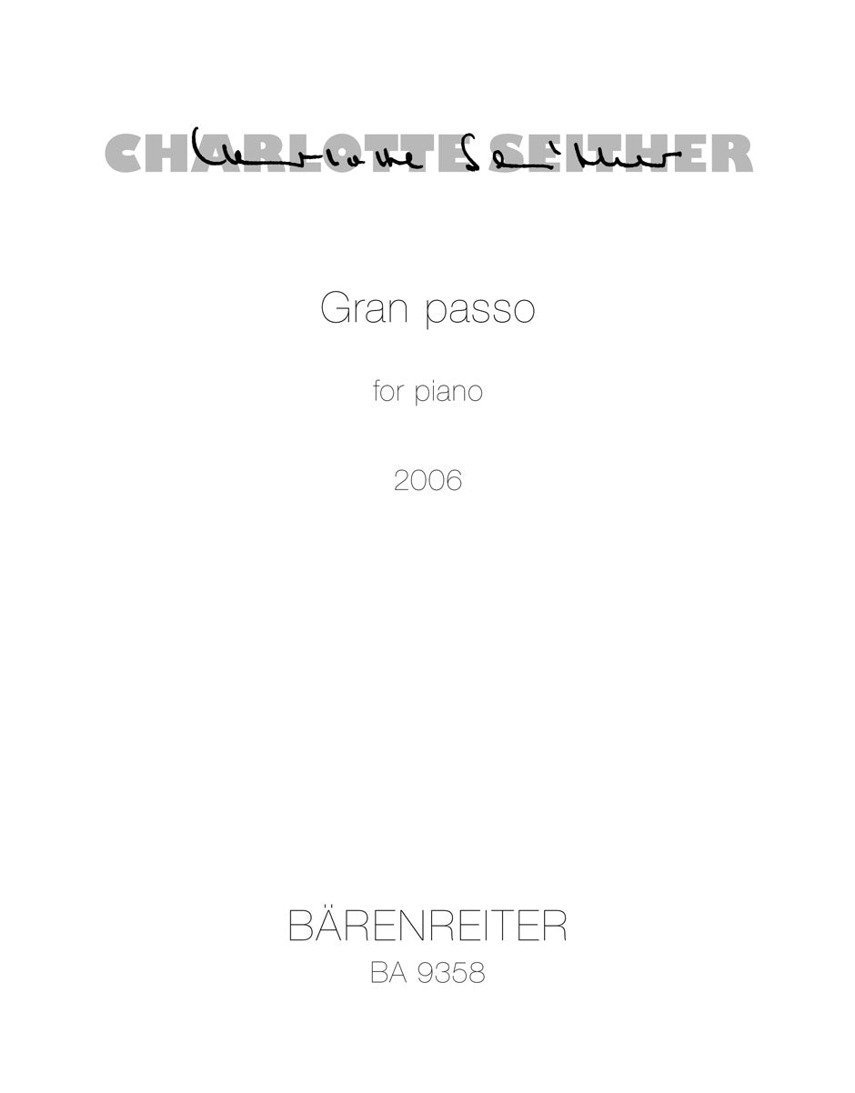 Seither, Gran passo (2006) (Barenreiter)