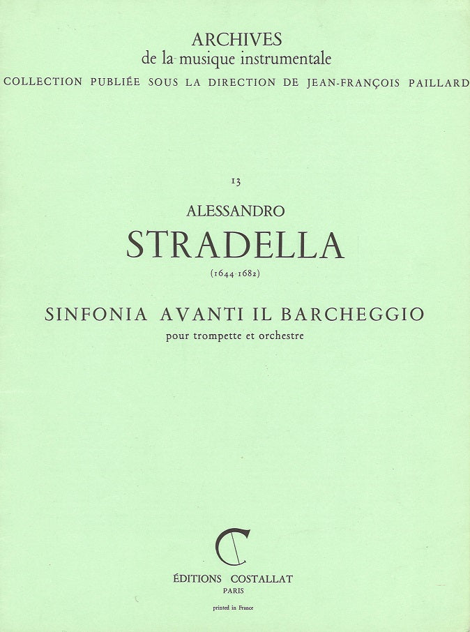 Stradella, Sinfonia avanti il barcheggio (Costallat)
