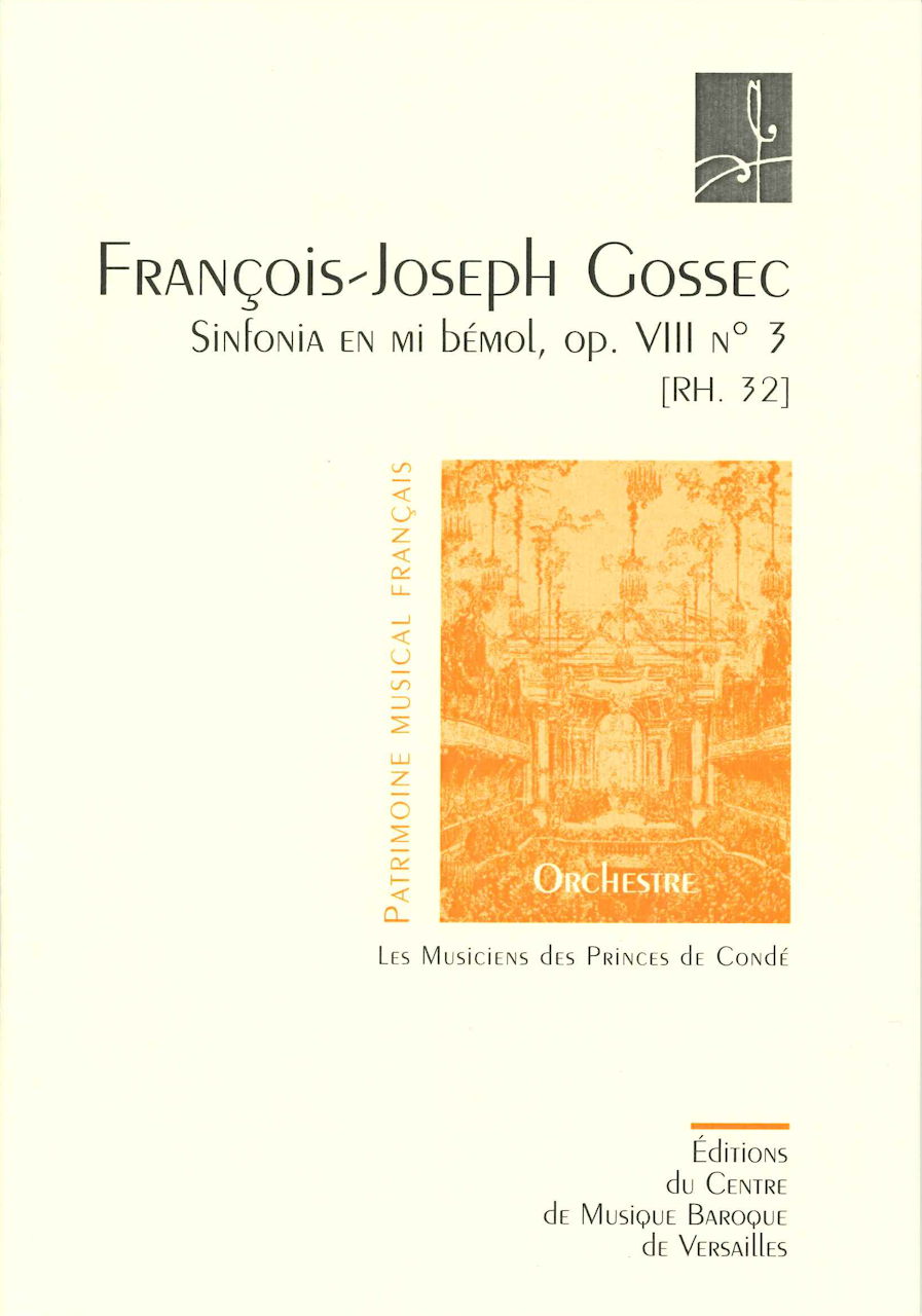 Gossec, Sinfonia op. 8/3 in Eb (Score) (Centre de Musique Baroque de Versailles)