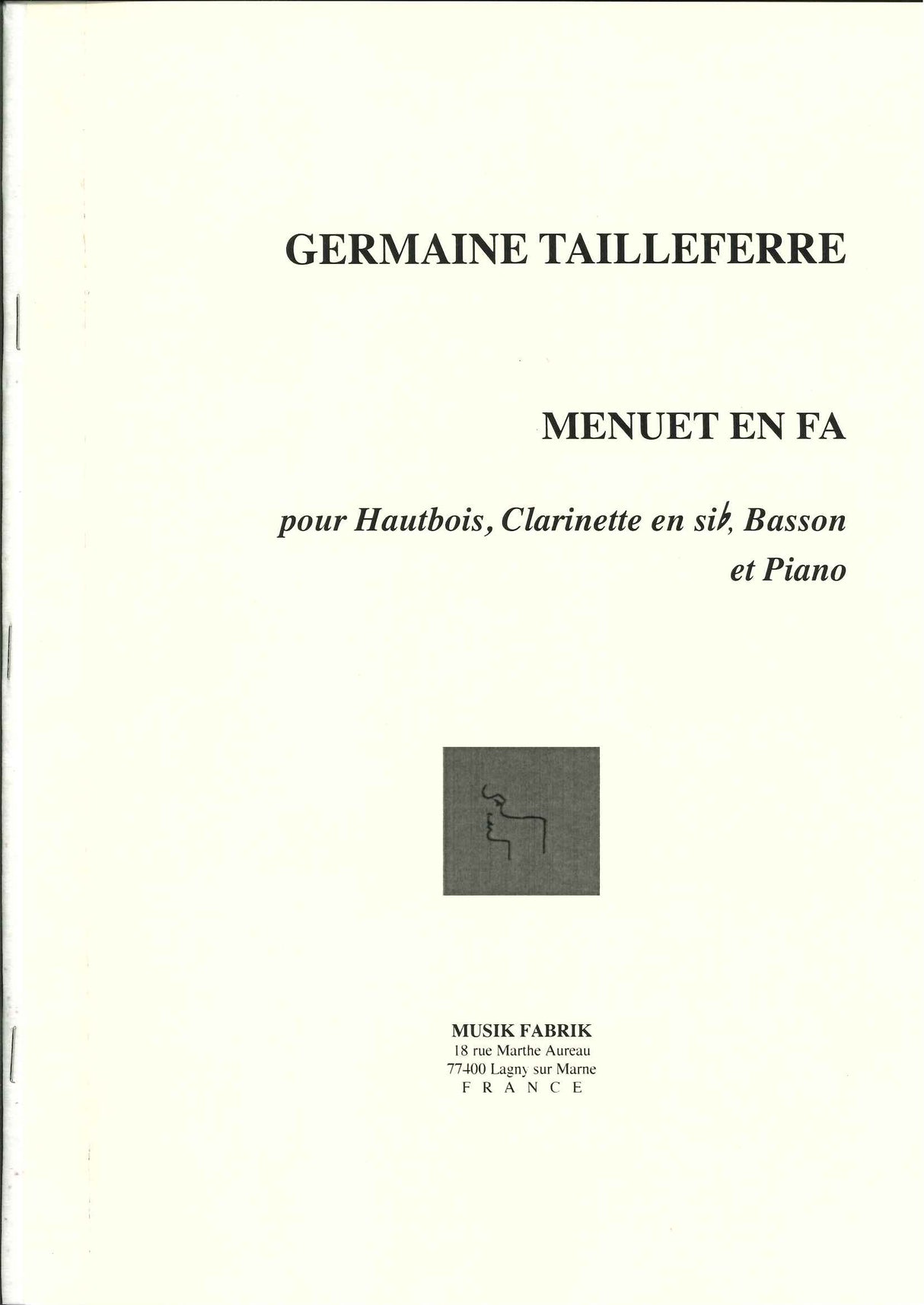 Tailleferre, Menuet en fa (Musik Fabrik)