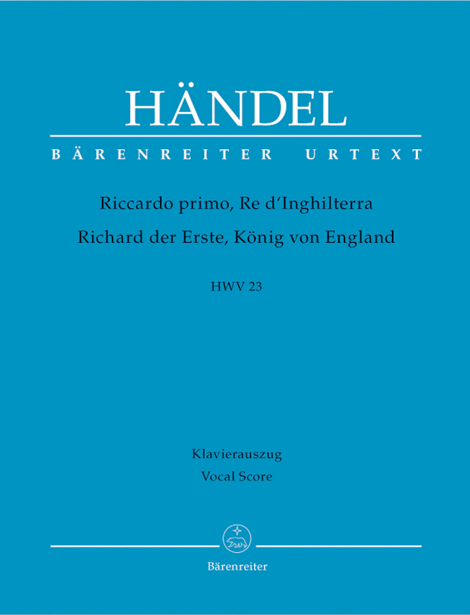Handel, HWV 23 Riccoard primo [I/G] (Barenreiter)