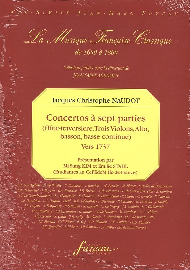 Naudot, Concertos a 7 parties op. 11 (Fuzeau)