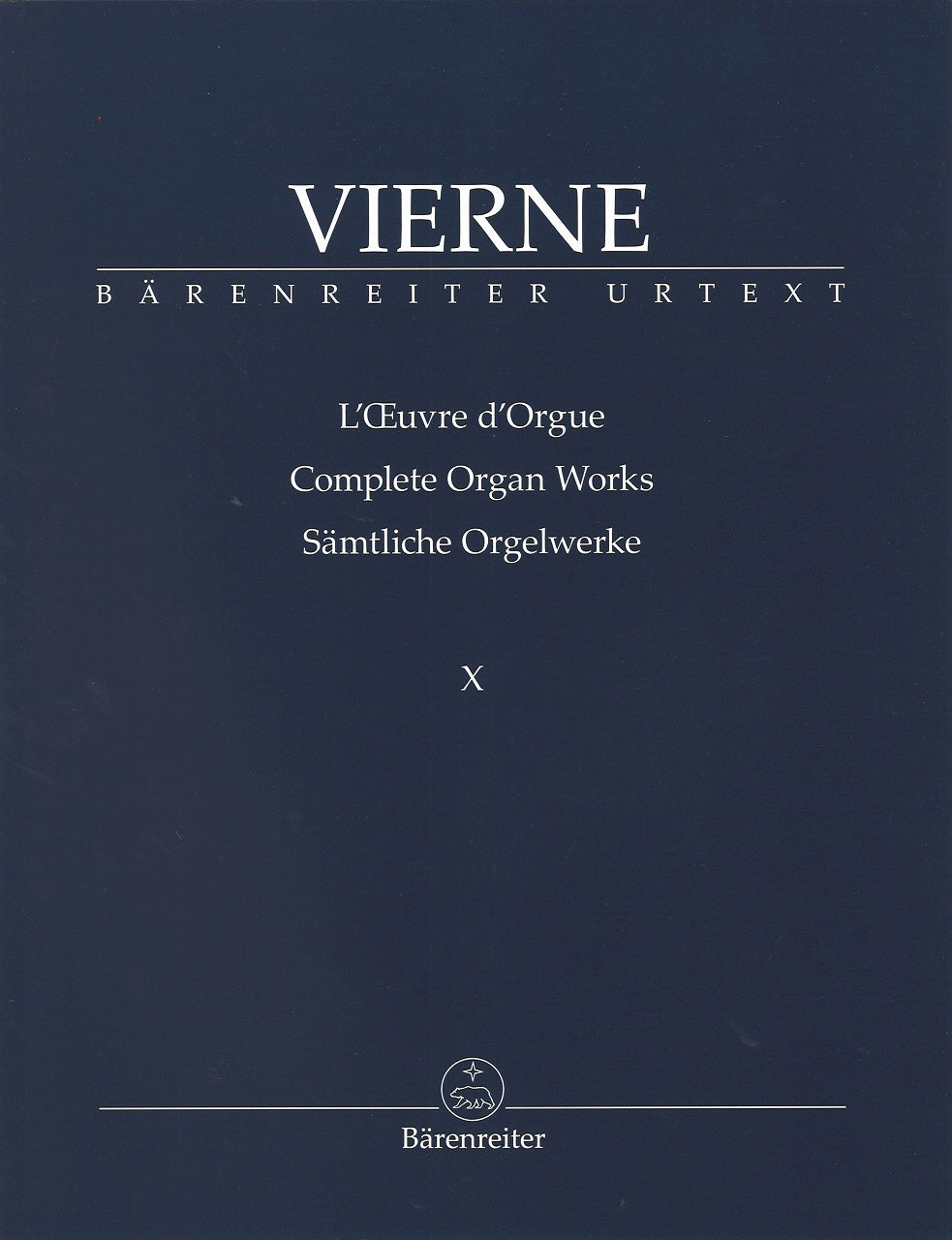 Vierne, Improvisations & Transcriptions (Barenreiter)