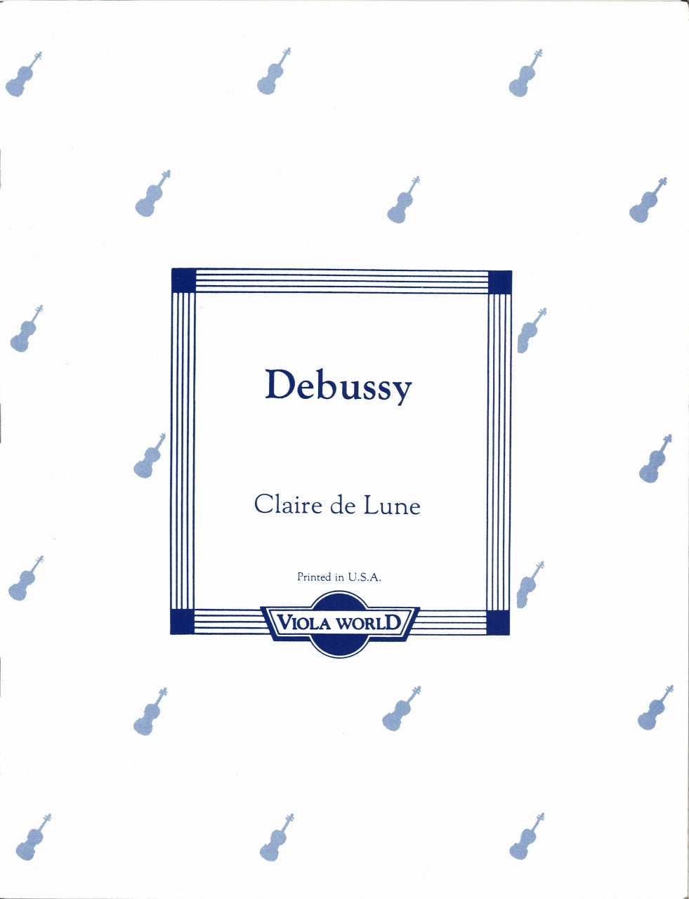 Debussy, Claire de lune (Arnold) (Viola World)