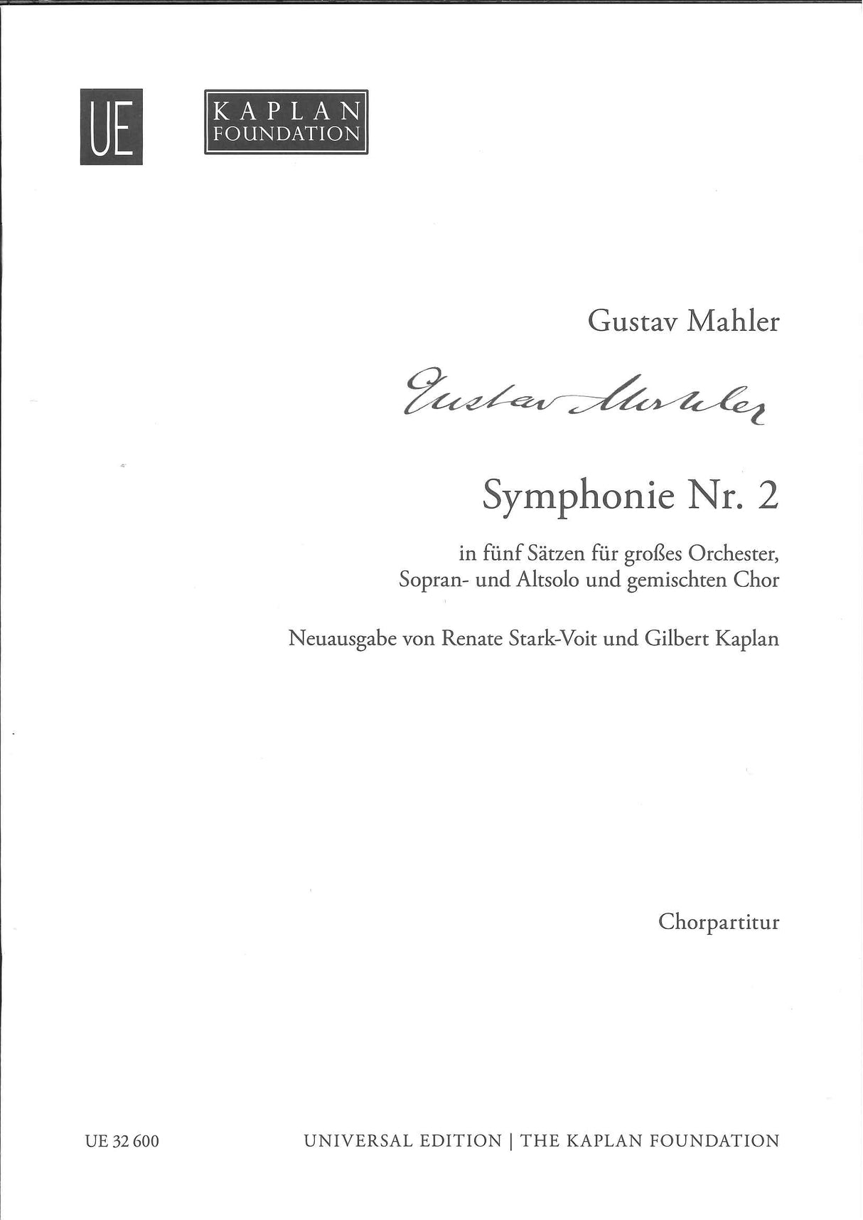 Mahler, Symphonie Nr. 2, 5. Satz (Universal)