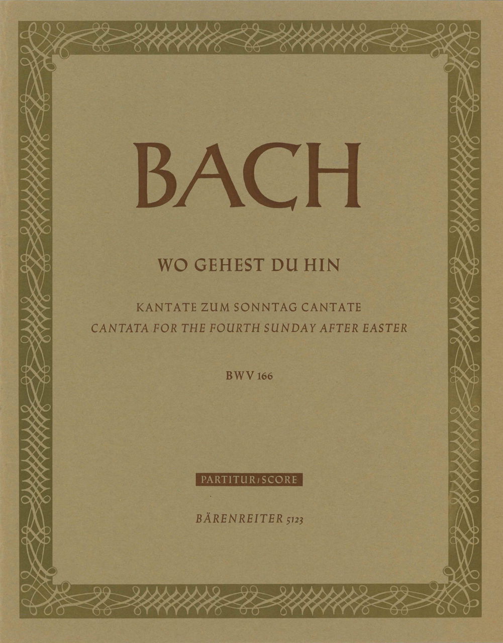 Bach, Kantate BWV 166 Full Score (Barenreiter)