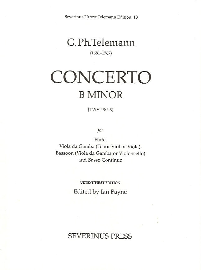 Telemann, Concerto TWV 43/h3 (Thesaurus Harmonicus/Severinus Press)