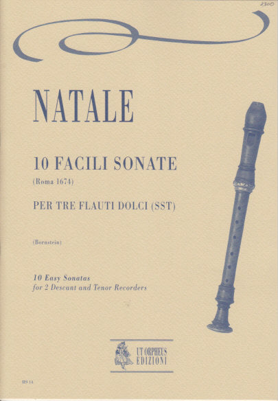 Natale, 10 facili sonate (SST) (Ut Orpheus)