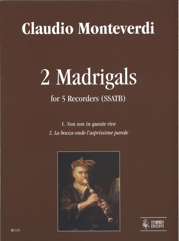 Monteverdi, 2 Madrigals (SSATB) (Ut Orpheus)