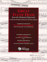 Great Flute Duos fr the Orch. Repertoire (Presser)