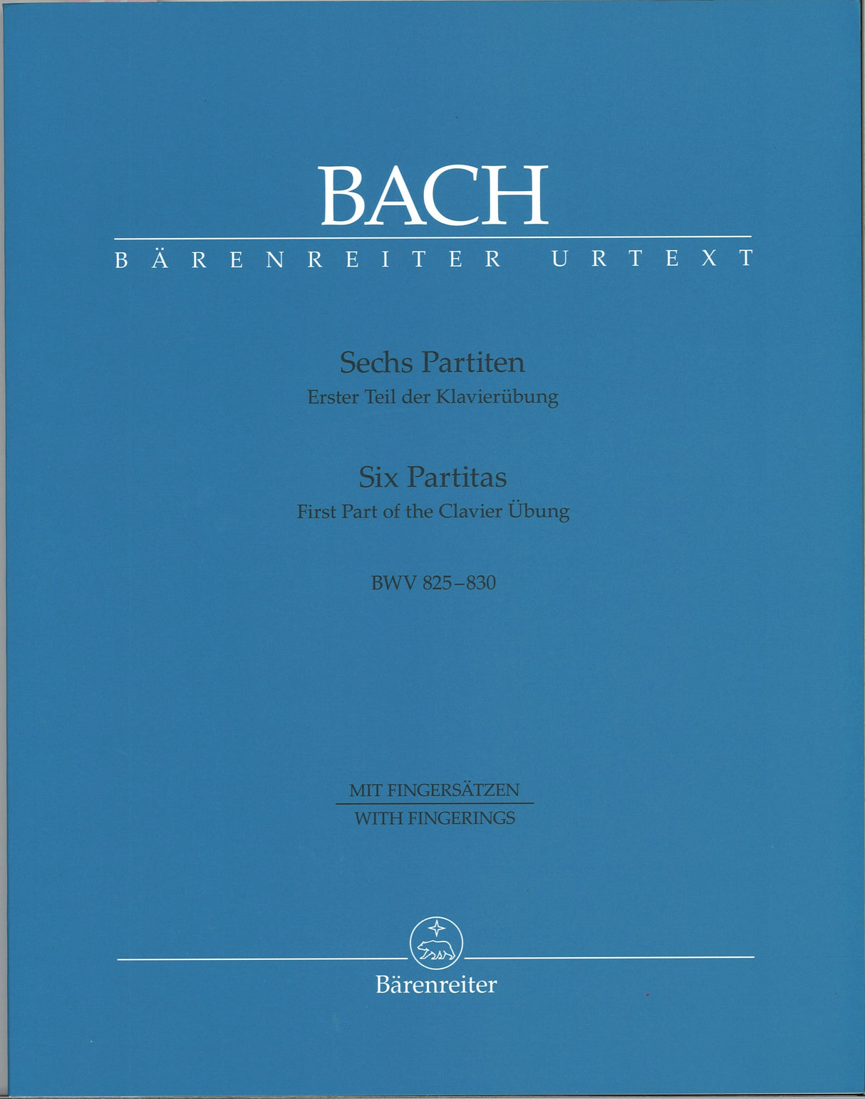 Bach, Partiten BWV 825-830 (with fing.) (Barenreiter)