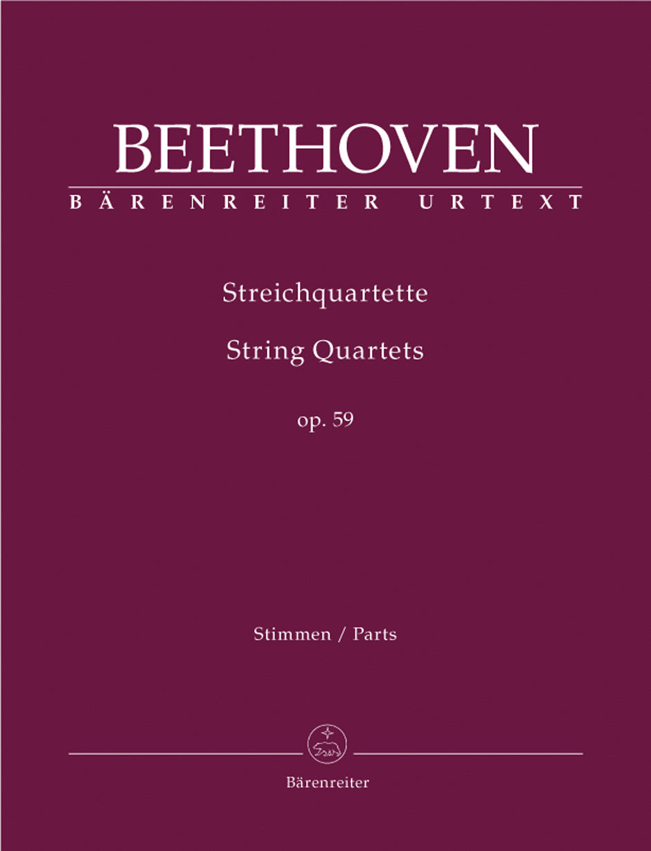 Beethoven, Streichquartette op. 59/1-3 (Barenreiter)