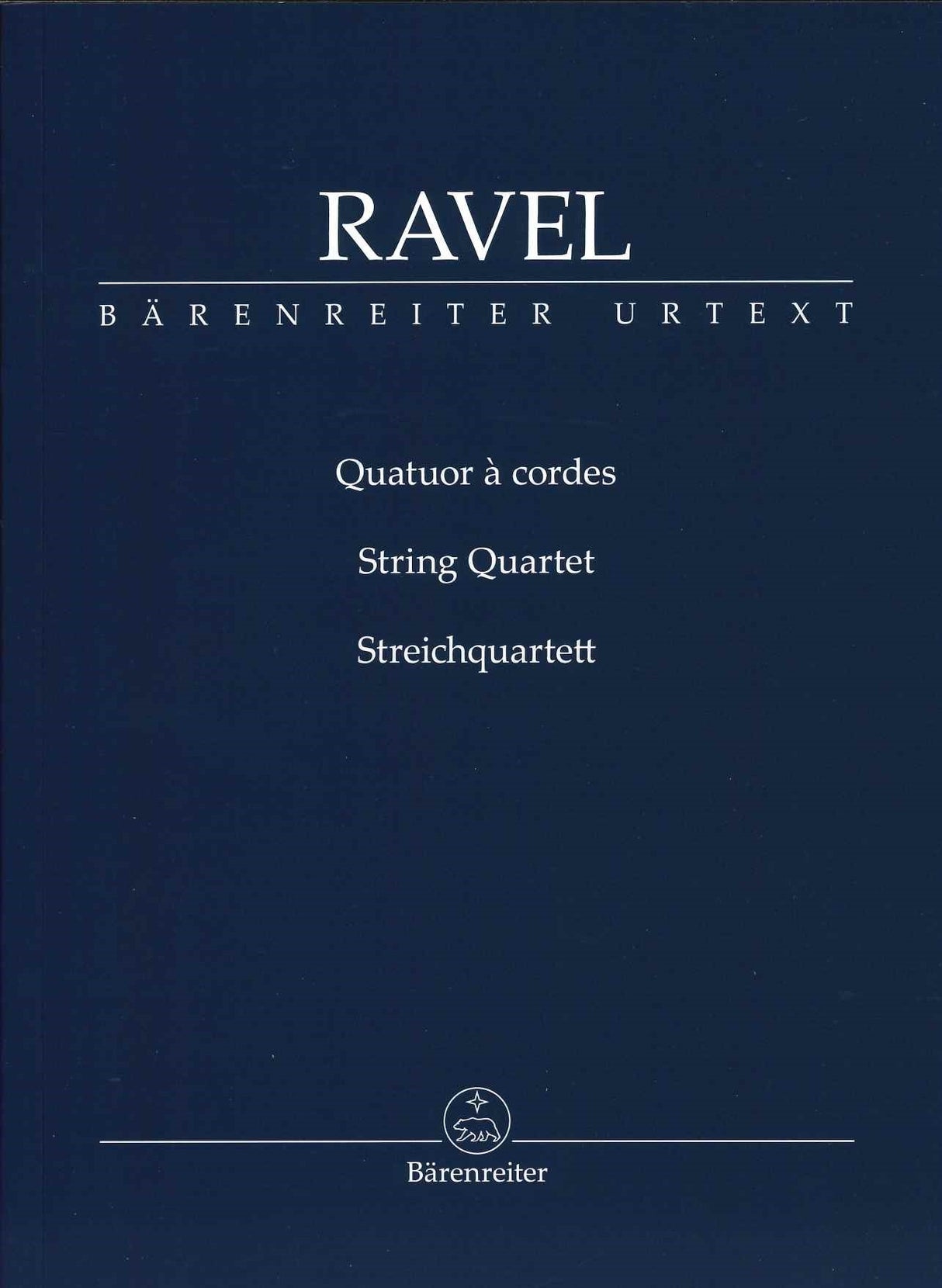 Ravel, Quatuor a cordes (Barenreiter)