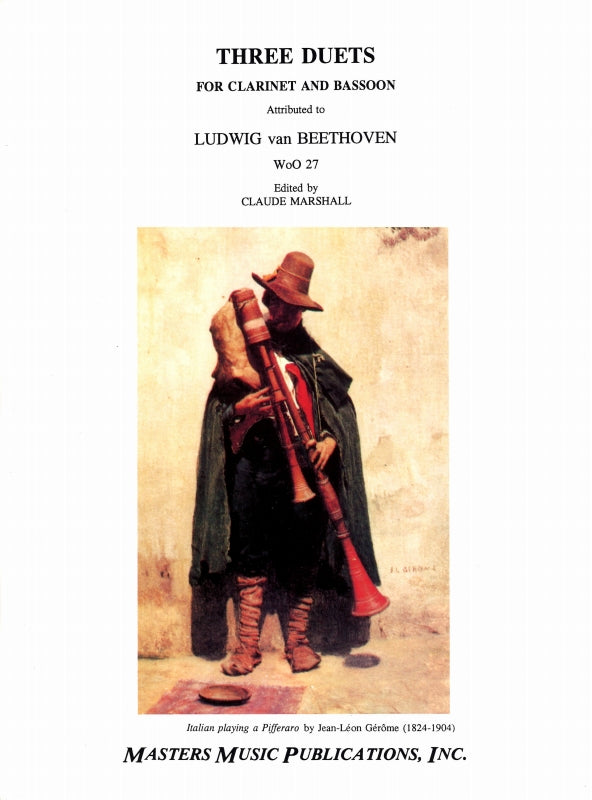 Beethoven, 3 Duets WoO 27 (Cl,Bn) (Masters Music)