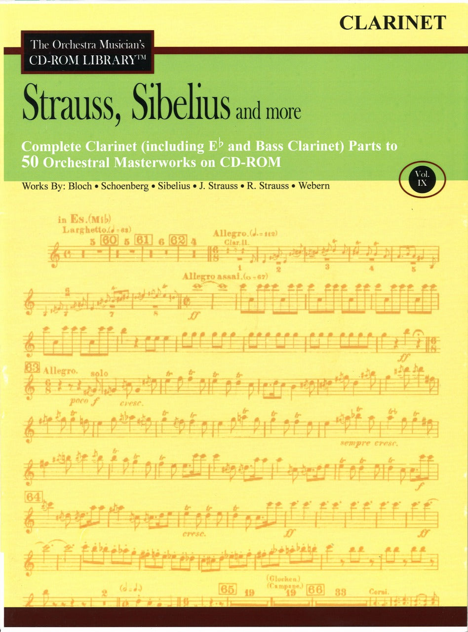 Orchestra Musician's CD-ROM Library 9 Cl (CD Sheet Music)