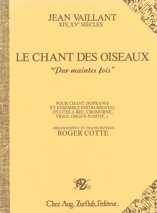 Vaillant, Chant des oiseaux (Zurfluh)