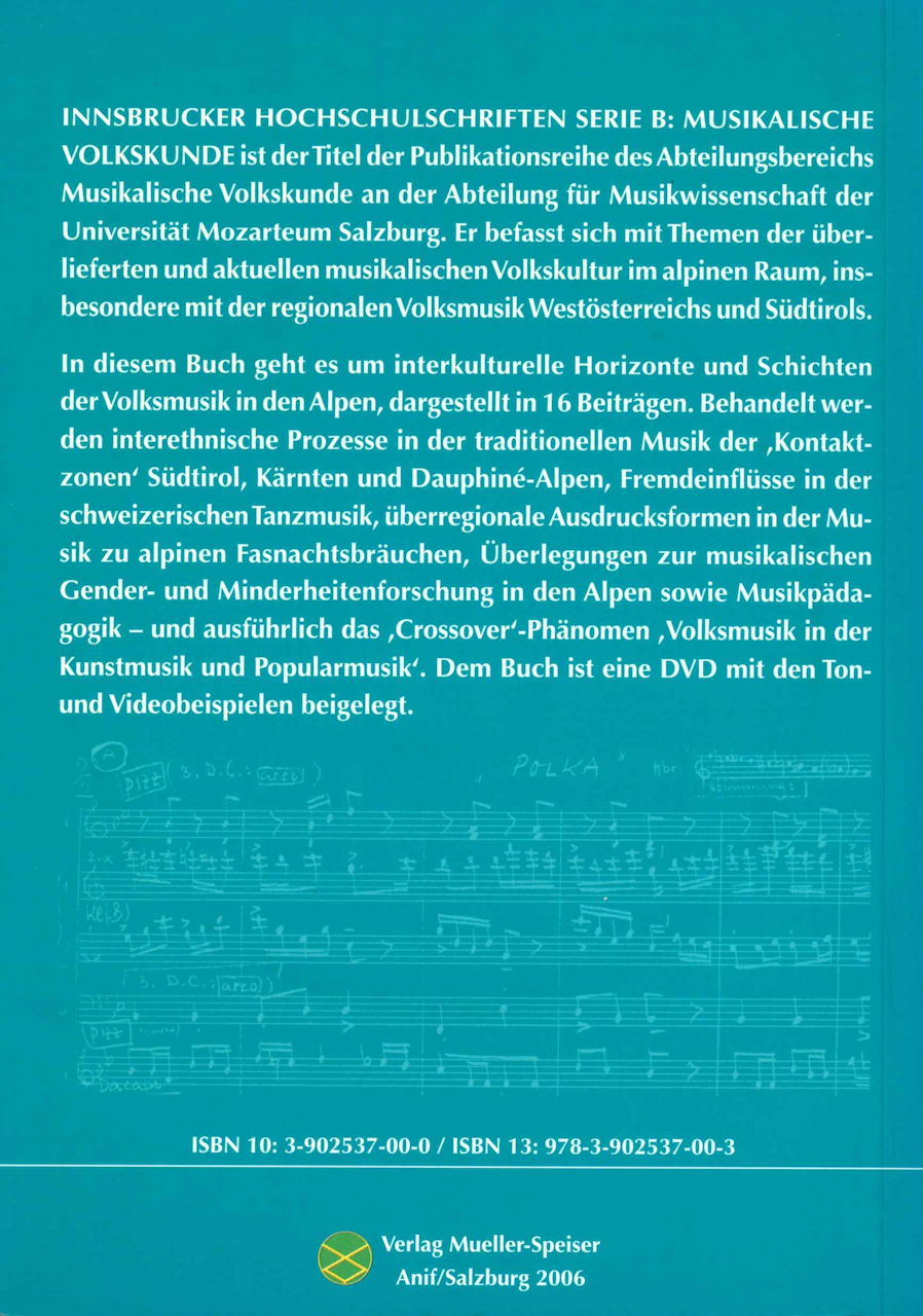 Nussbaumer, Volksmusik in den Alpen(+DVD (Muller Spiser)