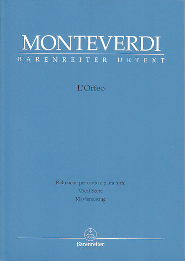 Monteverdi, Orfeo, Favola in musica (Barenreiter)