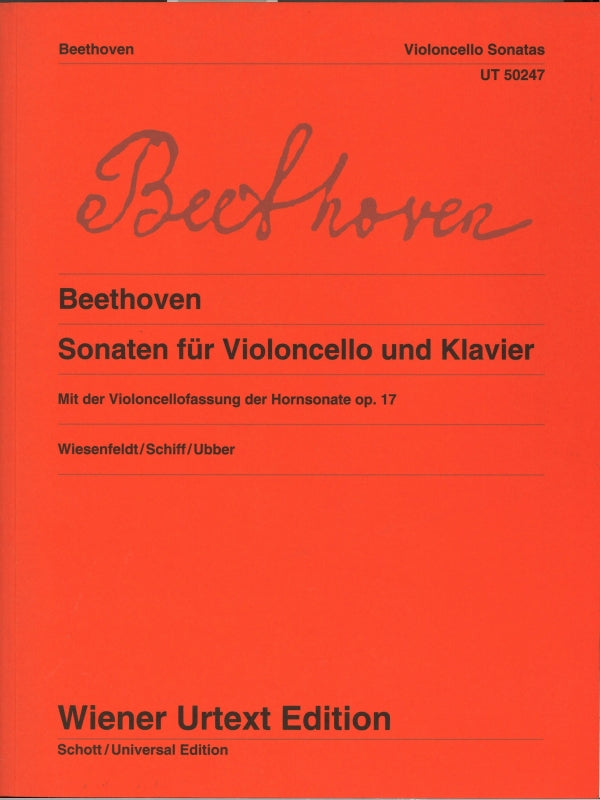 Beethoven, Sonatas (Wiesenfeldt/Schiff) (Wiener Urtext Edition)