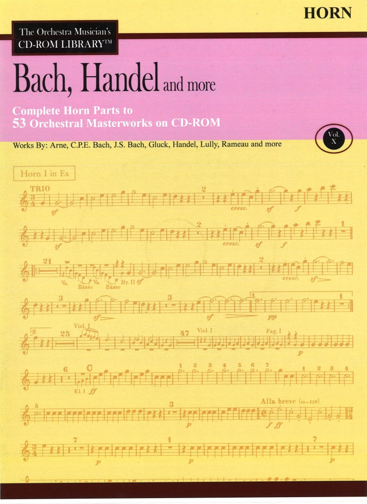 Orchestra Musician's CD-ROM 10 Horn (CD Sheet Music)