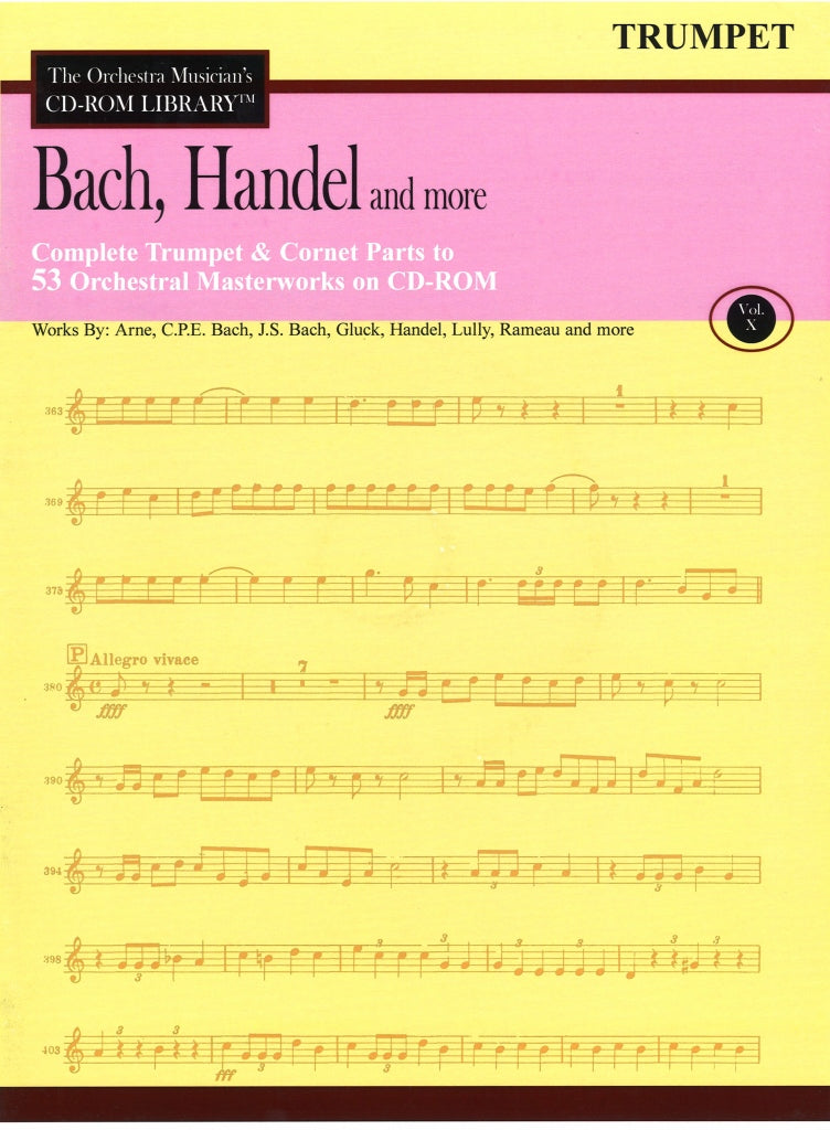 Orchestra Musician's CD-ROM 10 Trumpet (CD Sheet Music)