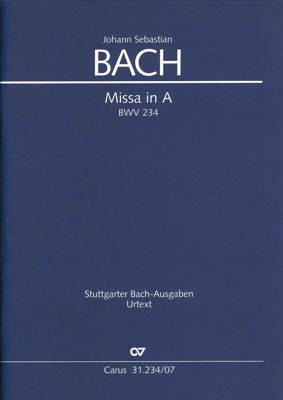 Bach, BWV 234 Missa in A (Carus)