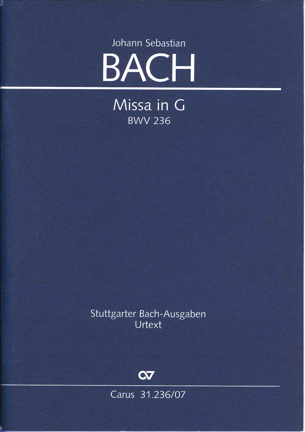 Bach, BWV 236 Missa in G (Carus)