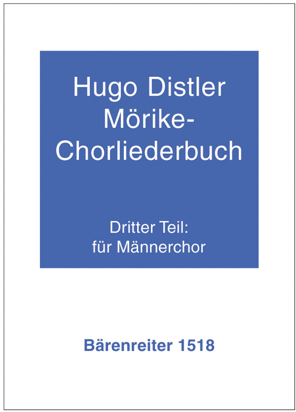 Distler, Morike-Chorliederbuch 3 (Barenreiter)