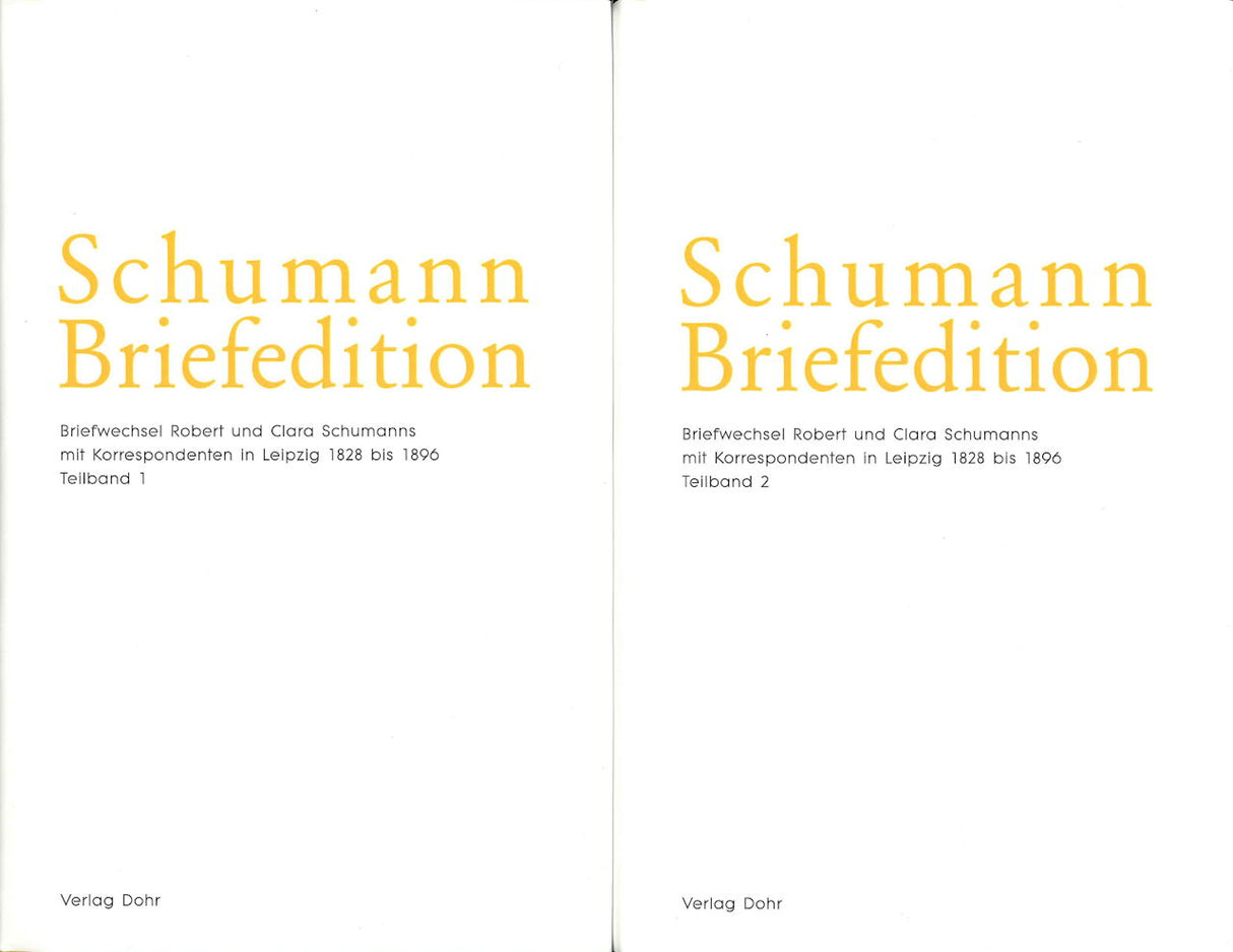 Schumann Briefedition II/21(2 vols set) (Dohr)
