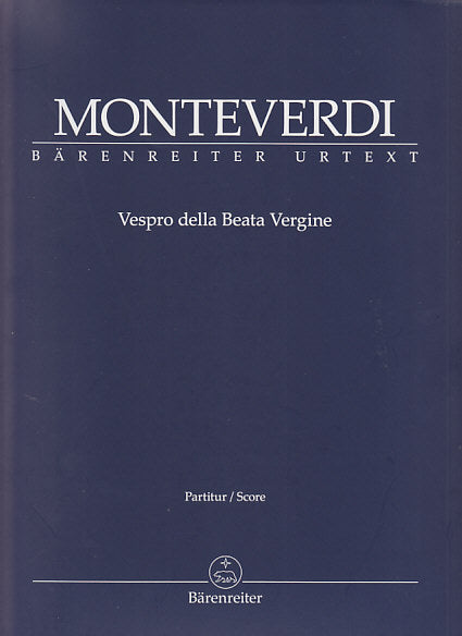 Monteverdi, Vespero Full Score (Barenreiter)