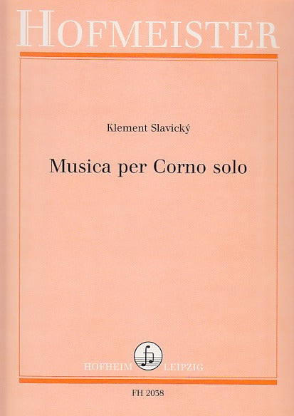 Slavicky, Musica per corno solo (Hofmeister)