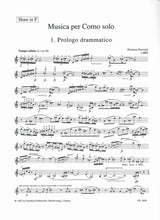 Slavicky, Musica per corno solo (Hofmeister)