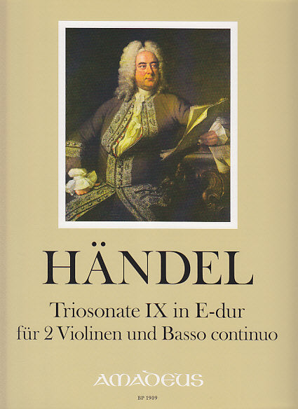 Handel, Trio Sonata HWV 394 in E (Amadeus Verlag)