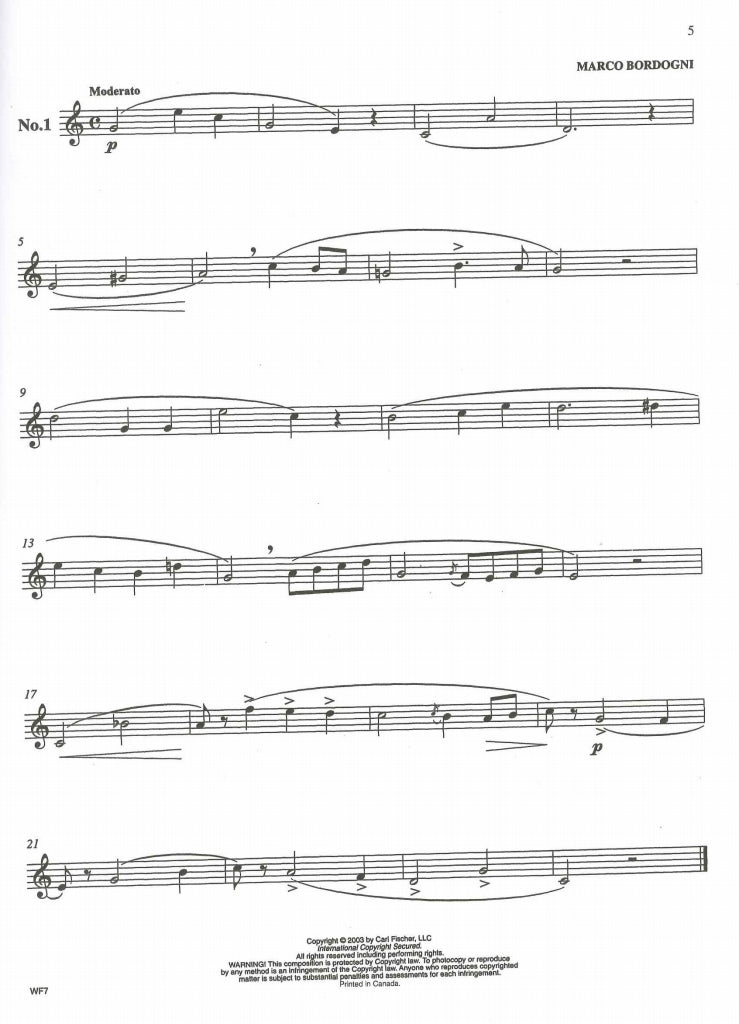 Bordogni, Melodious Etudes (Clark) (Carl Fischer)