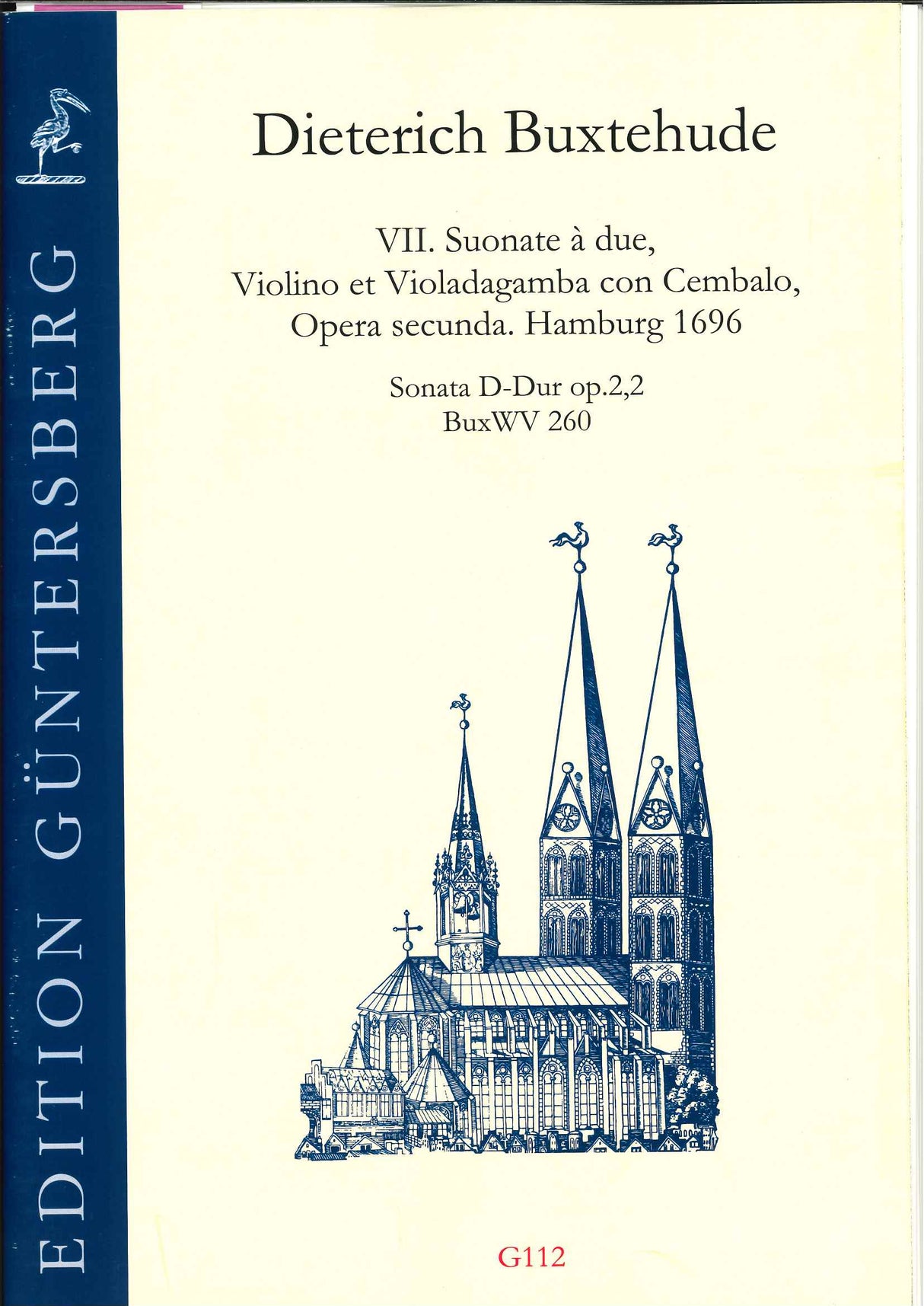 Buxtehude, Sonata op. 2/2 in D BuxWV 260 (Guntersberg/Walhall)