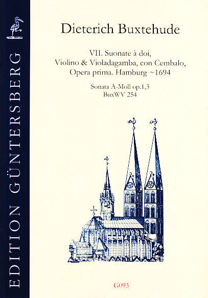 Buxtehude, Sonata op. 1/3 in a BuxWV 254 (Guntersberg/Walhall)